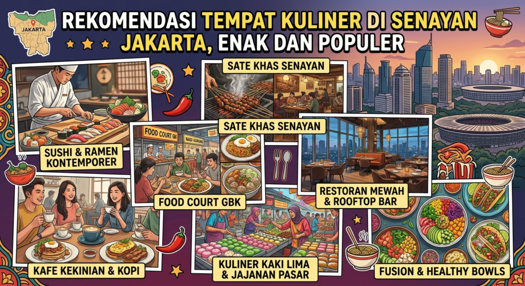 Rekomendasi Tempat Kuliner di Senayan Jakarta, Enak dan Populer