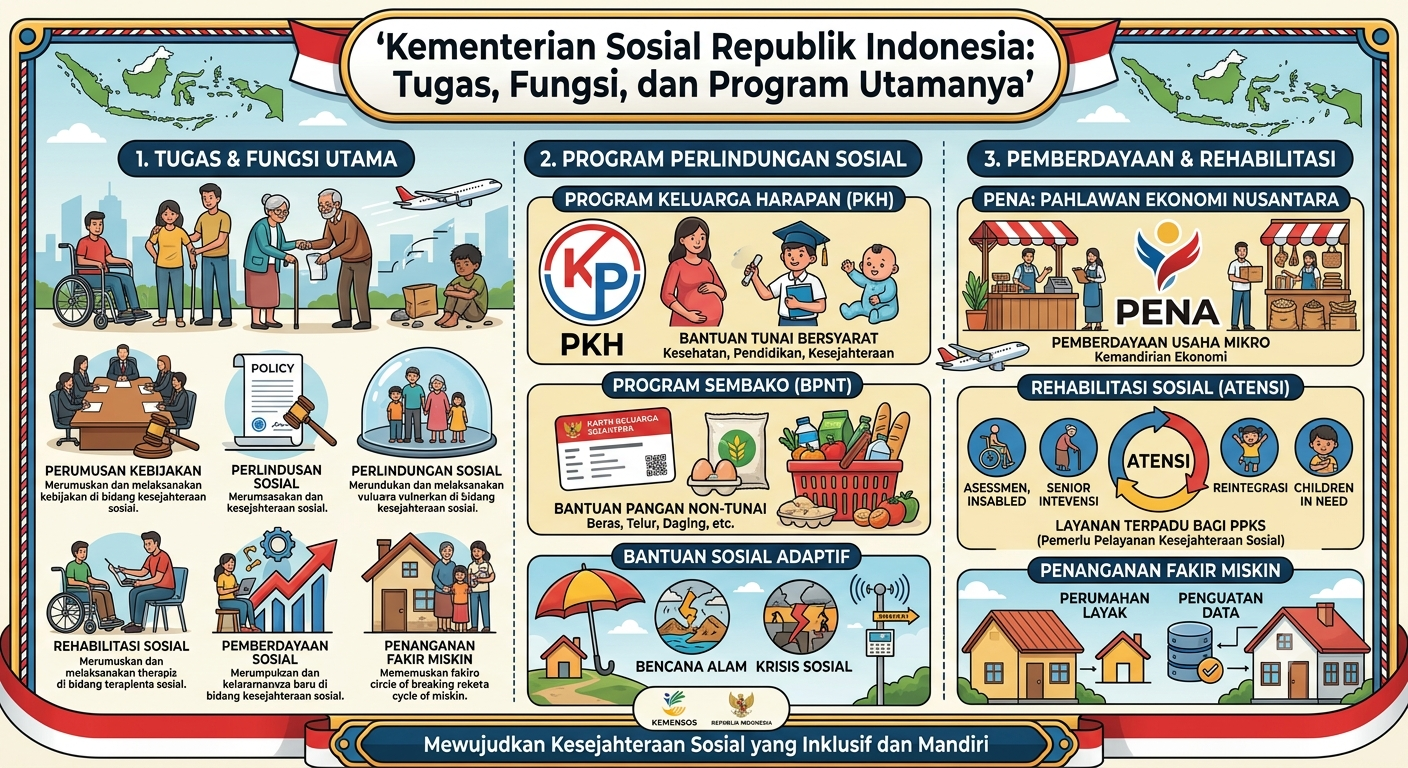 Kementerian Sosial Republik Indonesia: Tugas, Fungsi, dan Program Utamanya