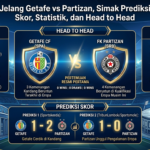Jelang Getafe vs Partizan, Simak Prediksi Skor, Statistik, dan Head to Head