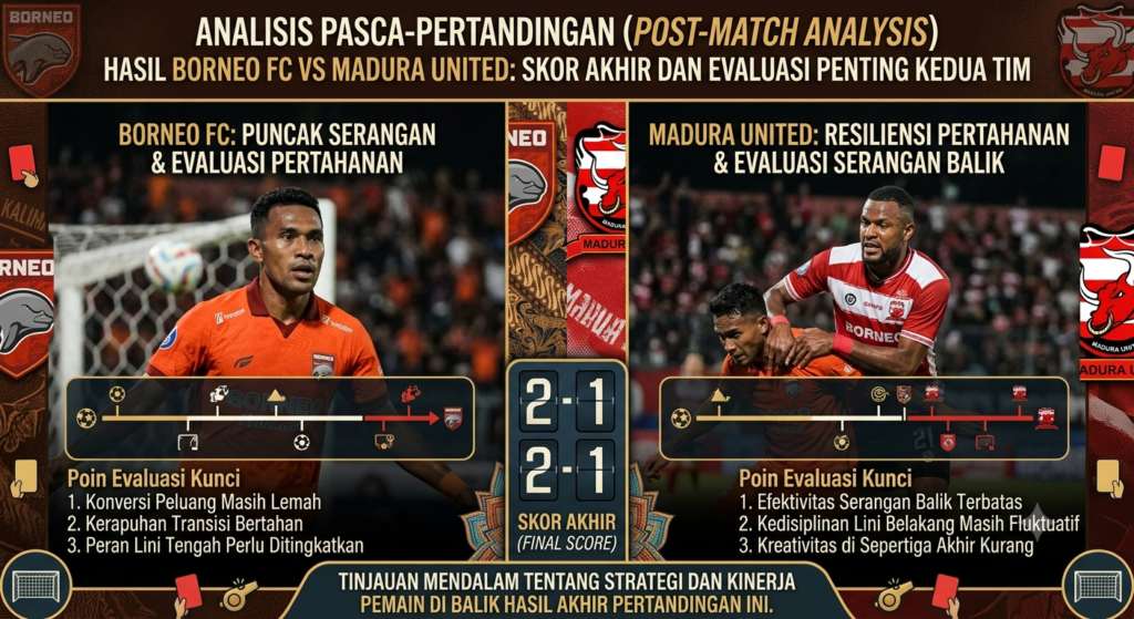 Hasil Borneo FC vs Madura United: Skor Akhir dan Evaluasi Penting Kedua Tim