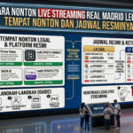 Cara Nonton Live Streaming Real Madrid Legal: Tempat Nonton dan Jadwal Resminya