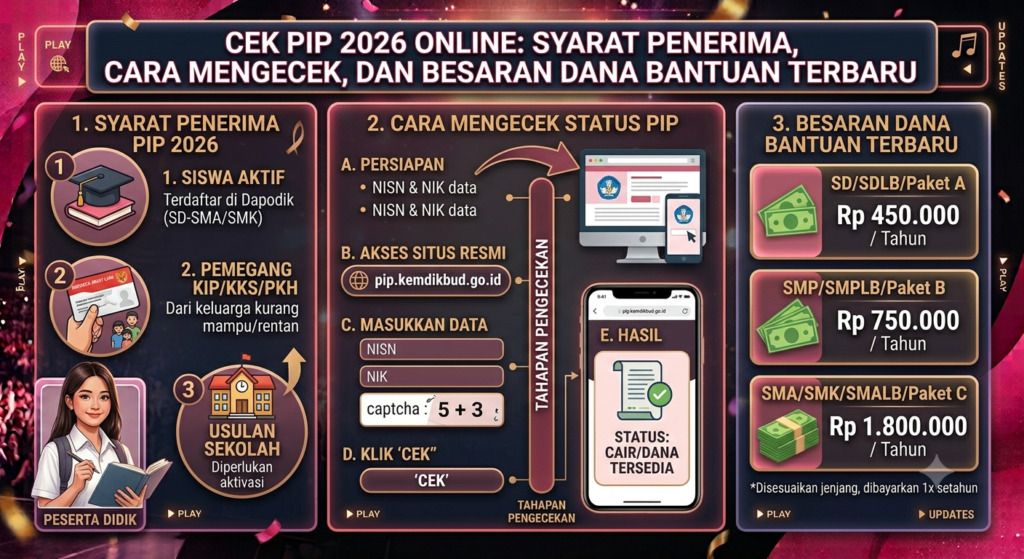 Cek PIP 2026 Online: Syarat Penerima, Cara Mengecek, dan Besaran Dana Bantuan Terbaru
