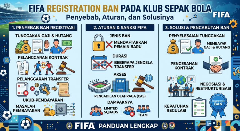 FIFA Registration Ban pada Klub Sepak Bola: Penyebab, Aturan, dan Solusinya
