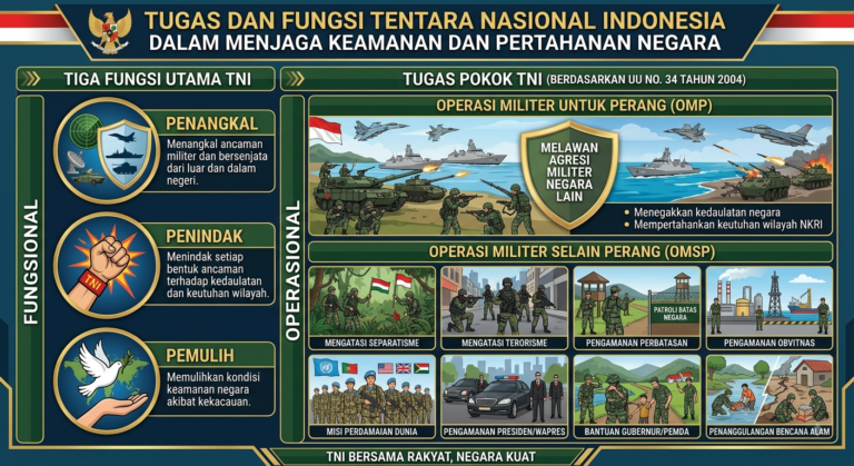Tugas dan Fungsi Tentara Nasional Indonesia dalam Menjaga Keamanan dan Pertahanan Negara