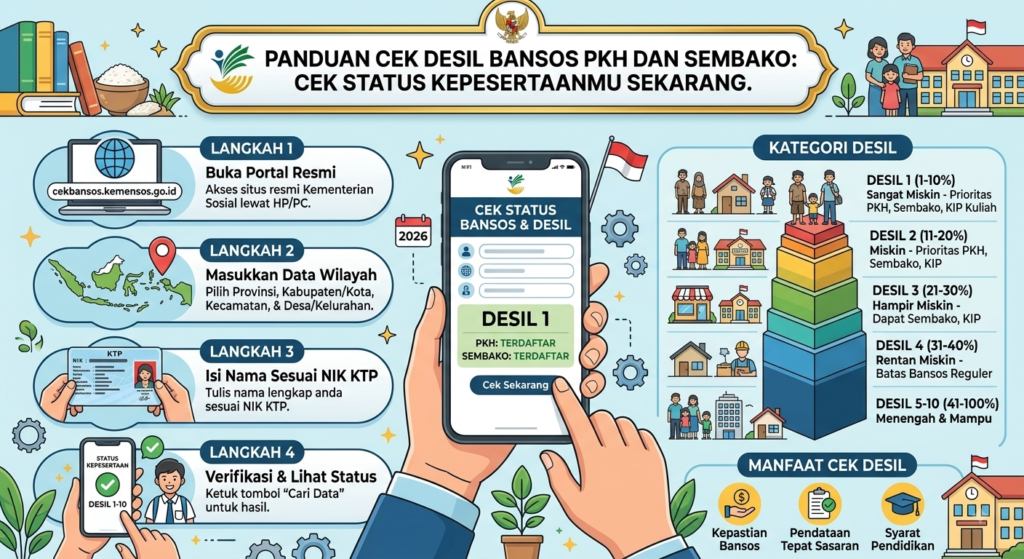 Panduan Cek Desil Bansos PKH dan Sembako: Cek Status Kepesertaanmu Sekarang