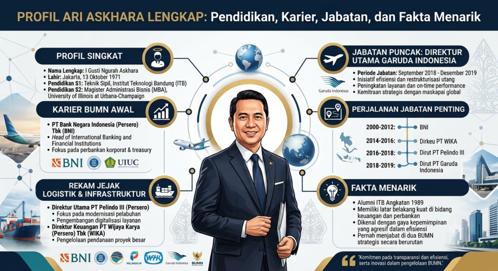 Profil Ari Askhara Lengkap: Pendidikan, Karier, Jabatan, dan Fakta Menarik