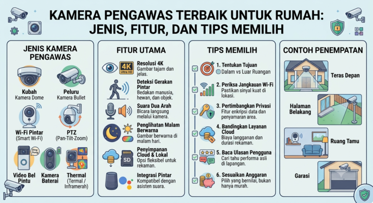 Kamera Pengawas Terbaik untuk Rumah: Jenis, Fitur, dan Tips Memilih
