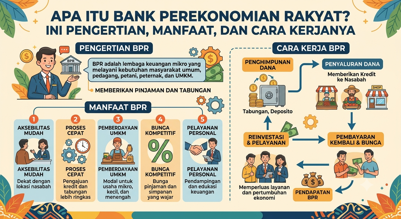 Apa Itu Bank Perekonomian Rakyat? Ini Pengertian, Manfaat, dan Cara Kerjanya