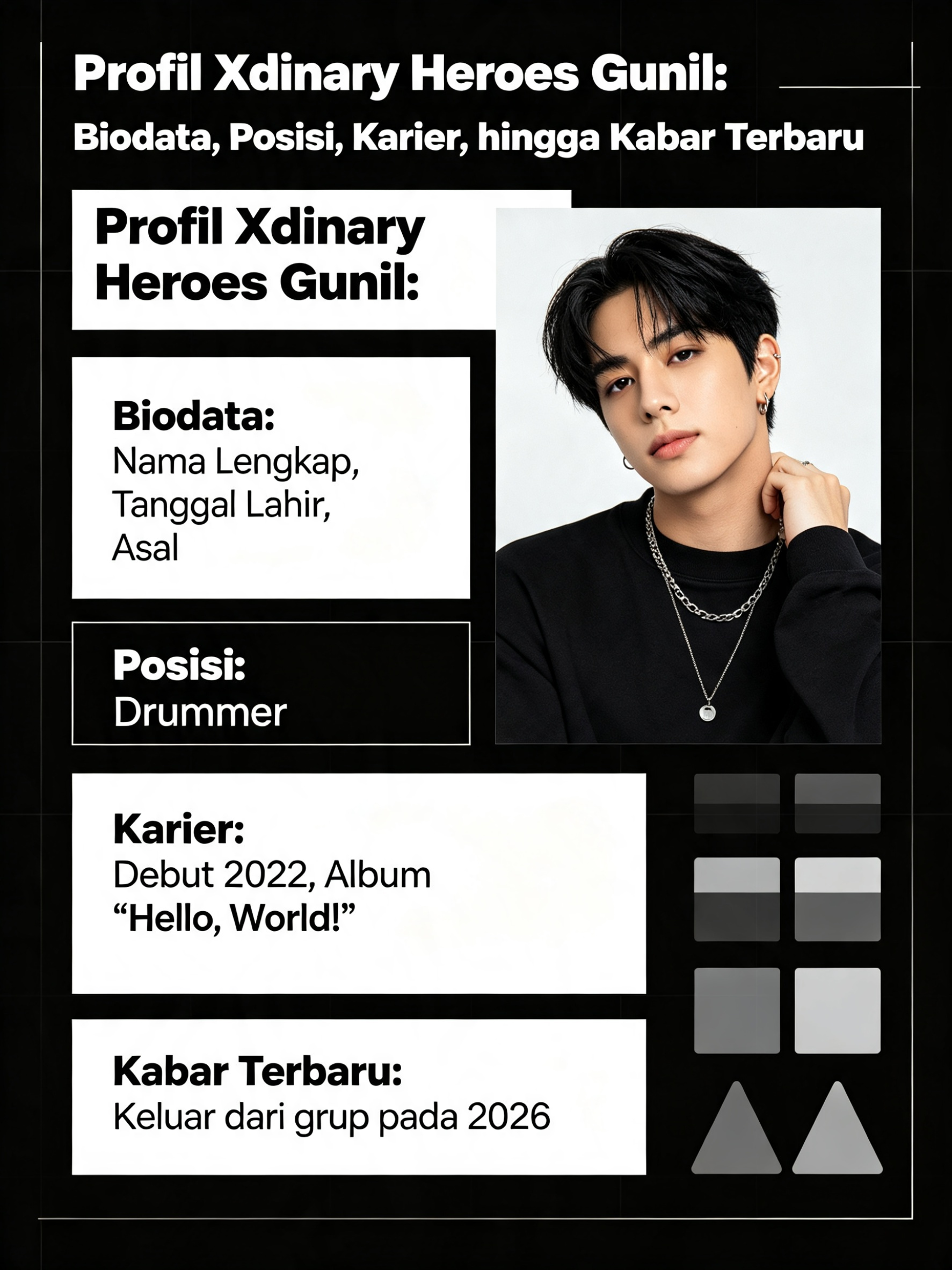 Profil Xdinary Heroes Gunil: Biodata, Posisi, Karier, hingga Kabar Terbaru