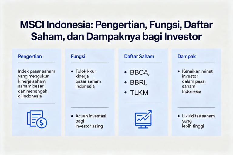 MSCI Indonesia: Pengertian, Fungsi, Daftar Saham, dan Dampaknya bagi Investor
