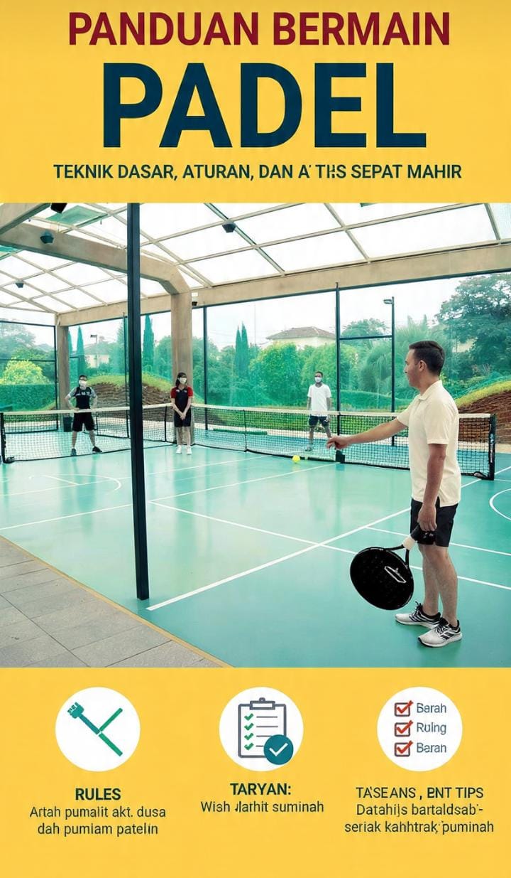 Panduan Bermain Padel untuk Pemula: Teknik Dasar, Aturan, dan Tips Cepat Mahir