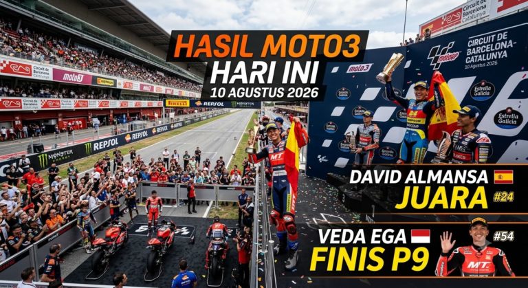 Hasil Moto3 Hari Ini 10 Agustus 2026: David Almansa Juara, Veda Ega Finis p9
