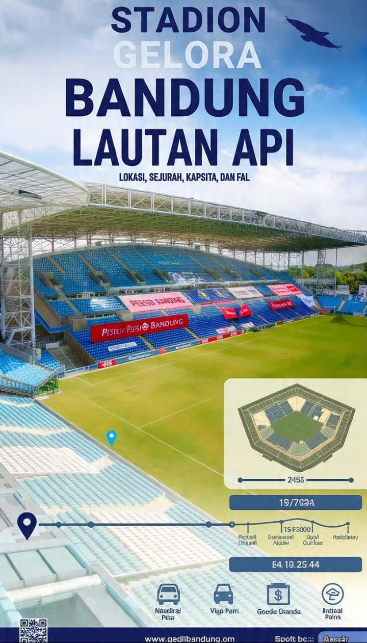 Stadion Gelora Bandung Lautan Api: Lokasi, Sejarah, Kapasitas, dan Fasilitas