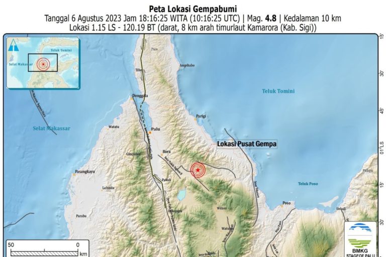 Gempa Sigi 2,2 Menggemparkan Sigi, Sulawesi Tengah, 27 Agustus 2026 – BMKG Laporkan Kedalaman 4 km