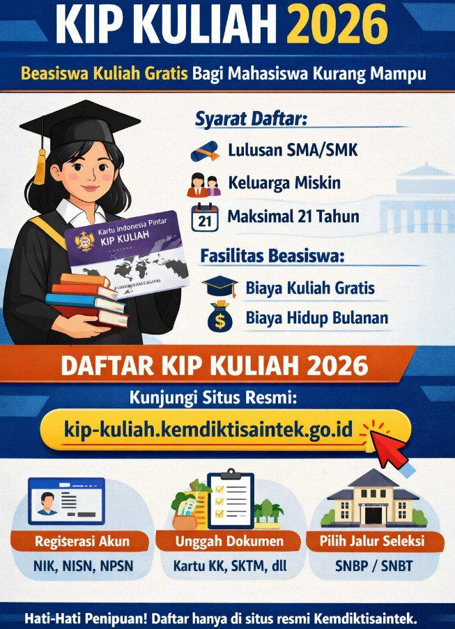 Mimpi di Tengah Keterbatasan: Kesempatan Kuliah Gratis dan Beasiswa KIP Kuliah