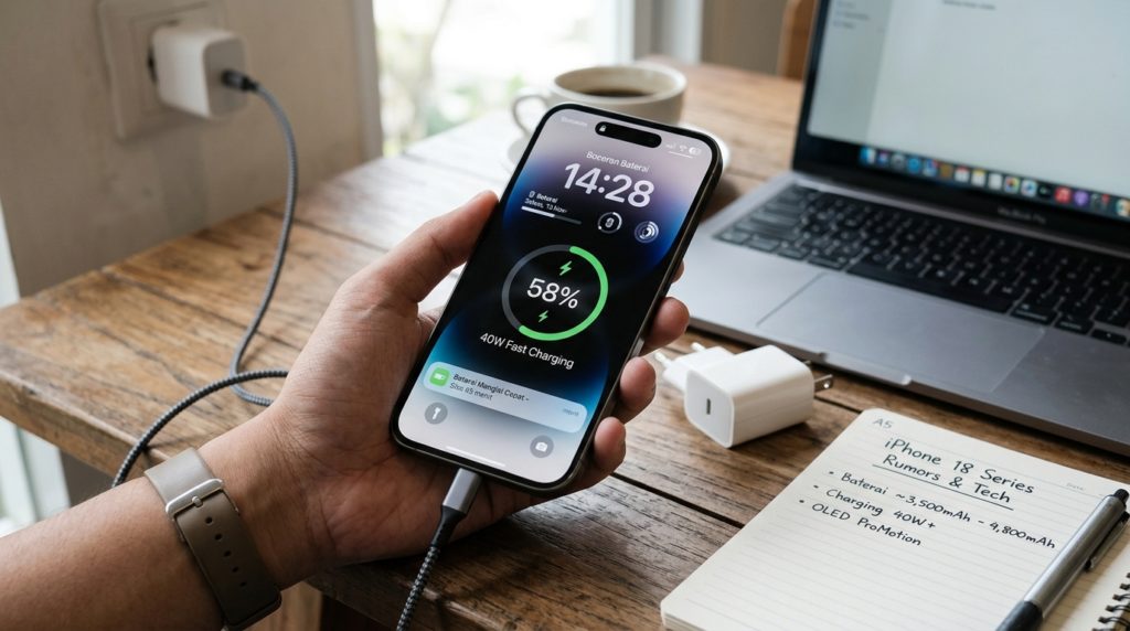 Bocoran Kapasitas Baterai dan Fitur Fast Charging iPhone 18 Series