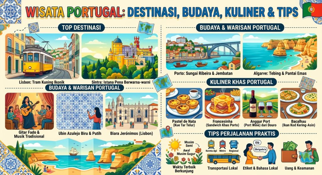 Wisata Portugal: Destinasi Terpopuler, Budaya, Kuliner, dan Tips Liburan