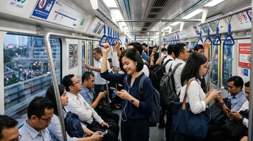 Tips Nyaman Naik MRT Jakarta Saat Jam Sibuk Kerja