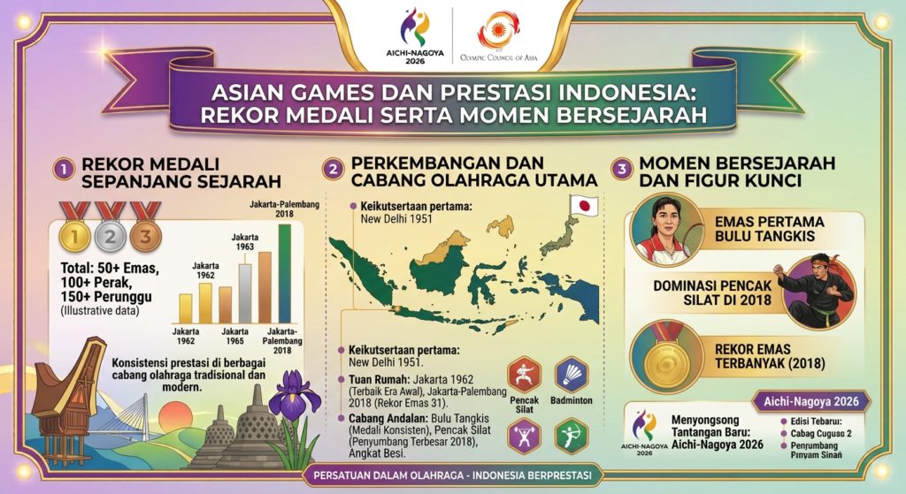 Asian Games dan Prestasi Indonesia: Rekor Medali serta Momen Bersejarah
