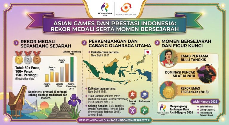 Asian Games dan Prestasi Indonesia: Rekor Medali serta Momen Bersejarah
