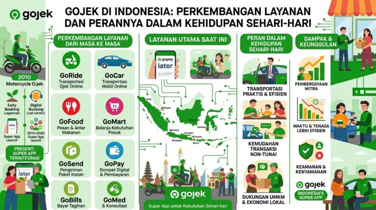 Gojek di Indonesia: Perkembangan Layanan dan Perannya dalam Kehidupan Sehari-hari