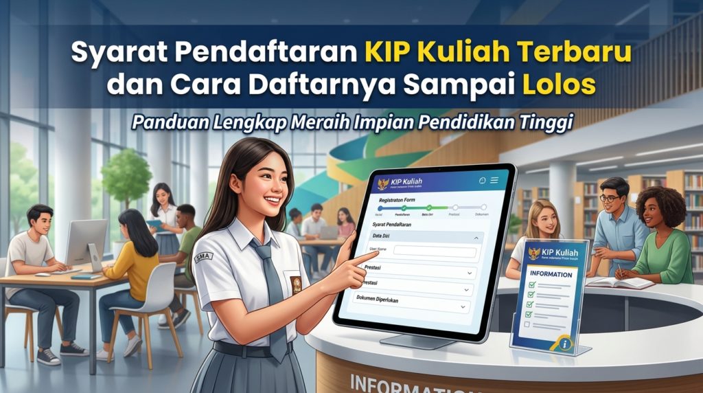 Syarat Pendaftaran KIP Kuliah Terbaru dan Cara Daftarnya Sampai Lolos