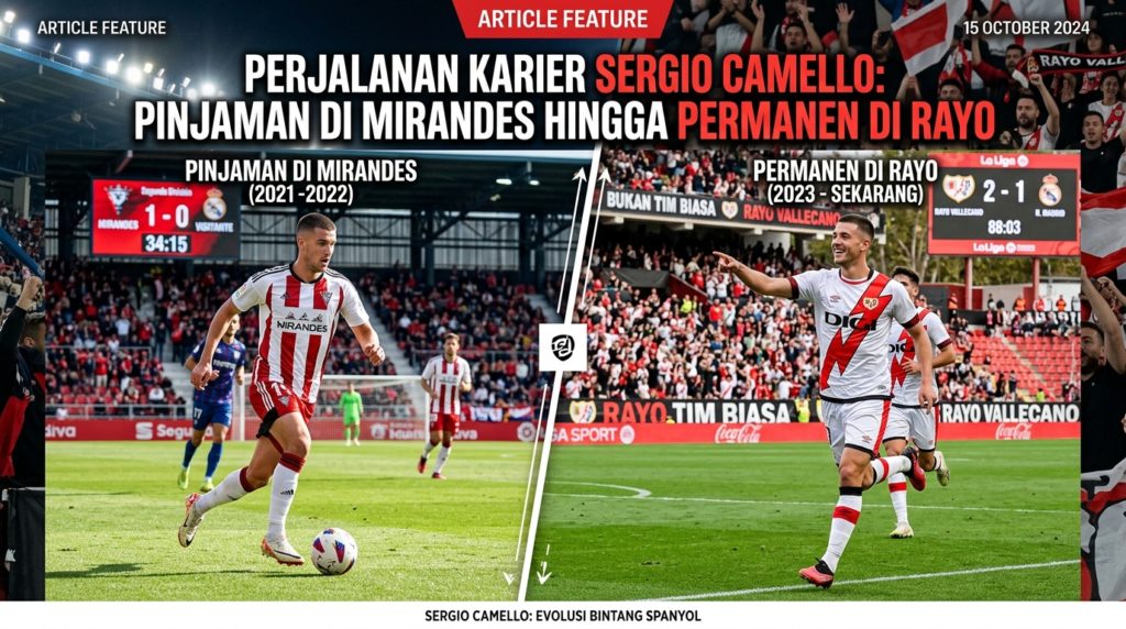 Perjalanan Karier Sergio Camello: Pinjaman di Mirandes Hingga Permanen di Rayo