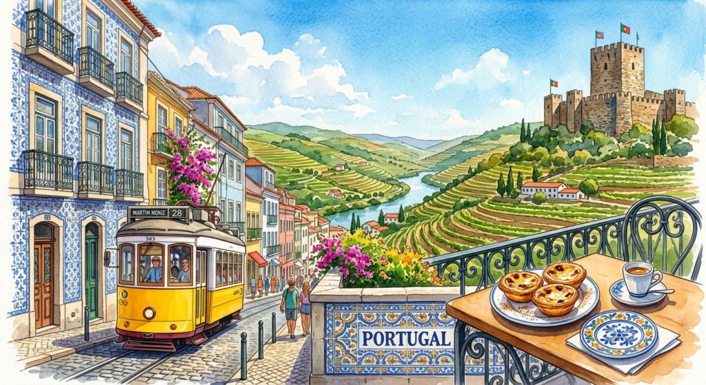 Portugal: Profil Negara, Sejarah, Budaya, dan Fakta Menarik yang Wajib Diketahui. buatkan gambar