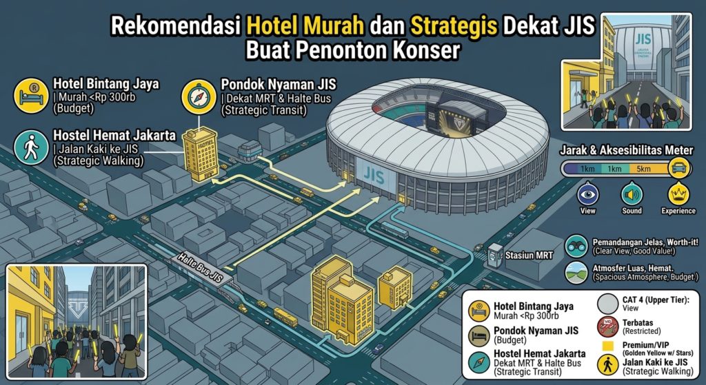 Rekomendasi Hotel Murah dan Strategis Dekat JIS Buat Penonton Konser