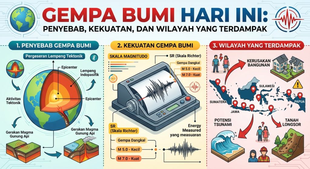 Gempa Bumi Hari Ini: Penyebab, Kekuatan, dan Wilayah yang Terdampak