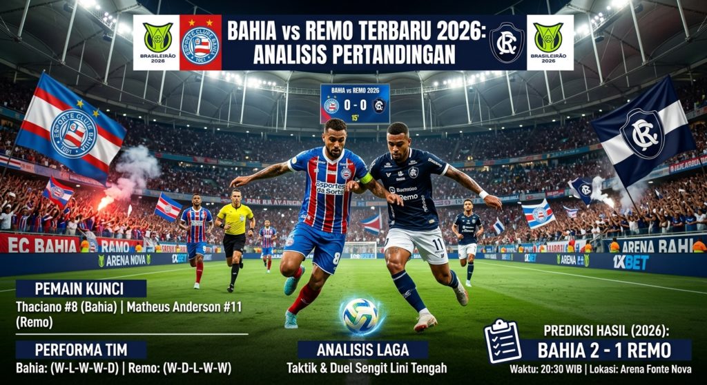 Bahia vs Remo Terbaru 2026: Analisis Pertandingan, Pemain Kunci, Performa Tim, dan Prediksi Hasil