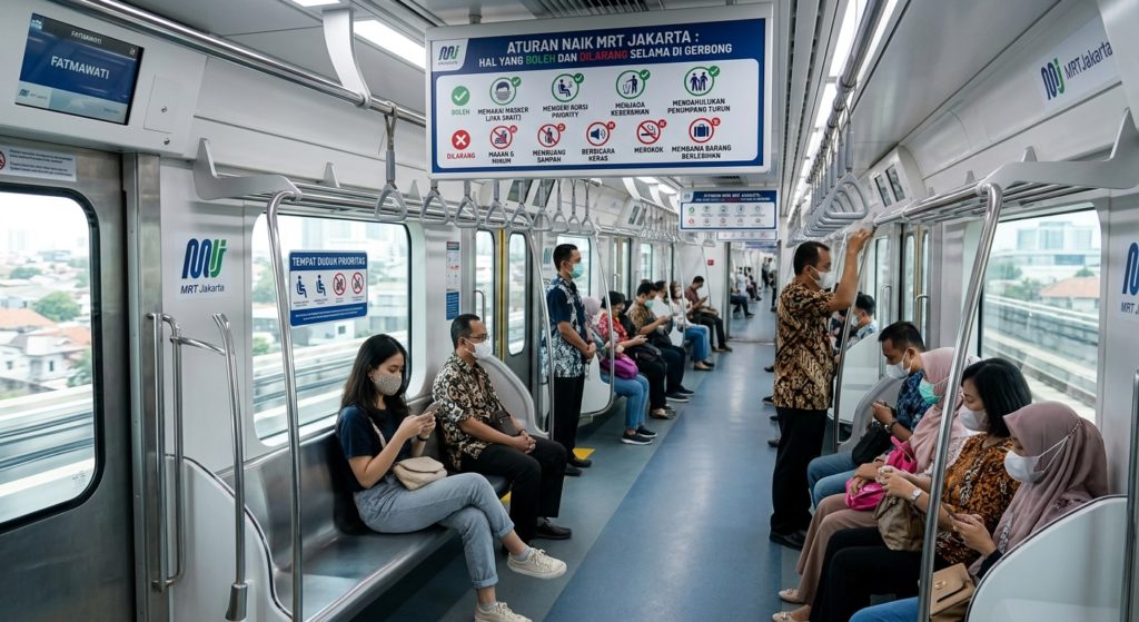 Aturan Naik MRT Jakarta: Hal yang Boleh dan Dilarang Selama di Gerbong