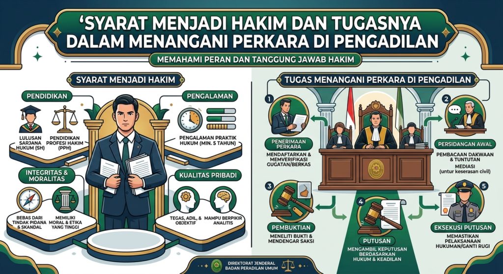 Syarat Menjadi Hakim dan Tugasnya dalam Menangani Perkara di Pengadilan