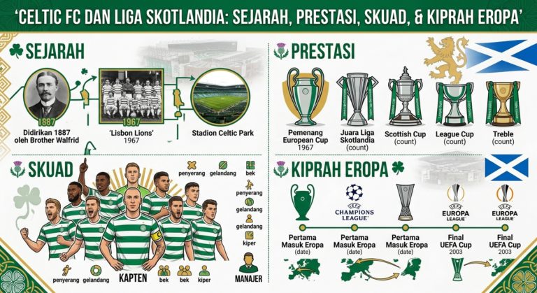 Celtic FC dan Liga Skotlandia: Sejarah, Prestasi, Skuad, serta Kiprah Eropa