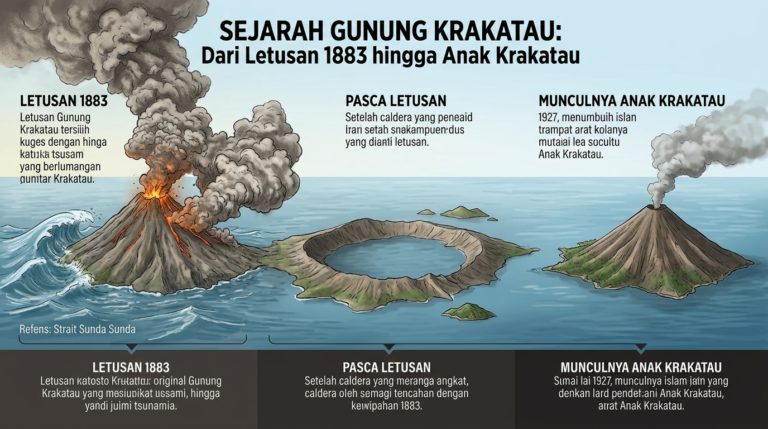 Sejarah Gunung Krakatau: Dari Letusan 1883 hingga Anak Krakatau