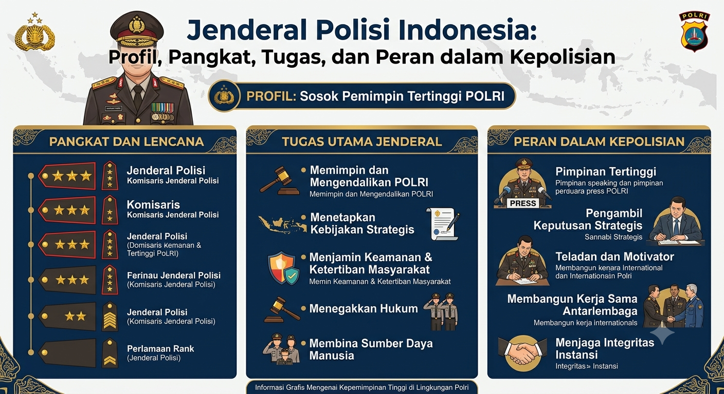 Jenderal Polisi Indonesia: Profil, Pangkat, Tugas, dan Peran dalam Kepolisian