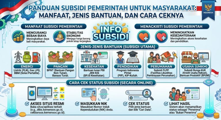 Subsidi Pemerintah untuk Masyarakat: Manfaat, Jenis Bantuan, dan Cara Ceknya