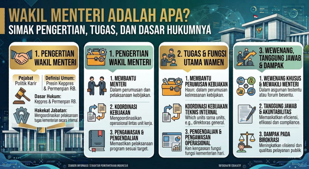Wakil Menteri Adalah Apa? Simak Pengertian, Tugas, dan Dasar Hukumnya