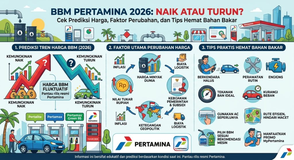 BBM Pertamina 2026 Naik atau Turun? Cek Harga Terbaru, Faktor Perubahan, dan Tips Hemat Bahan Bakar