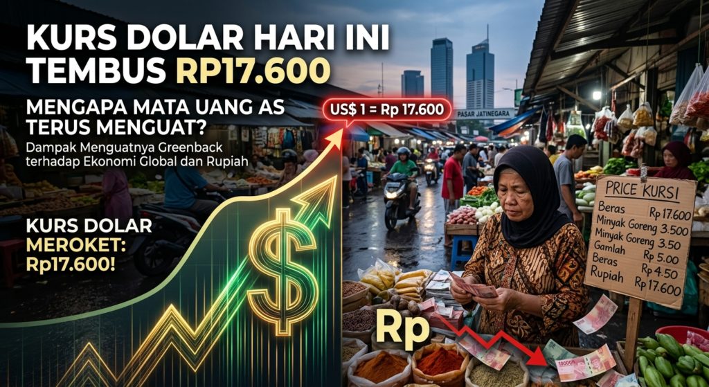 Kurs Dolar Hari Ini Tembus Rp17.600: Mengapa Mata Uang AS Terus Menguat?