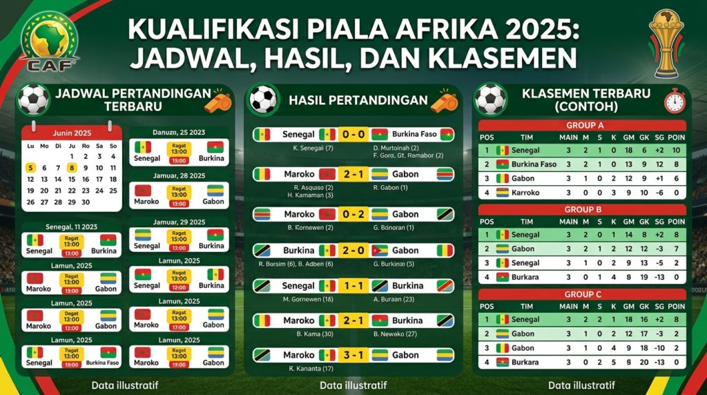 Jadwal Kualifikasi Piala Afrika Terbaru, Lengkap dengan Hasil dan Klasemen