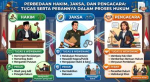 Perbedaan Hakim, Jaksa, dan Pengacara: Tugas serta Perannya dalam Proses Hukum