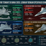 10 Pesawat Tempur Terkuat di Dunia 2026, Lengkap dengan Spesifikasi dan Keunggulannya