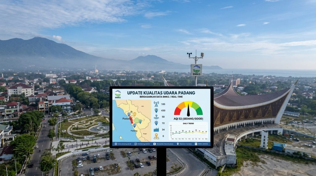 Update Polusi dan Kualitas Udara Padang Hari Ini dari BMKG / Real-Time Data