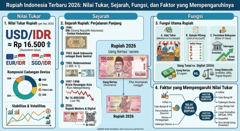 Rupiah Indonesia Terbaru 2026: Nilai Tukar, Sejarah, Fungsi, dan Faktor yang Mempengaruhinya