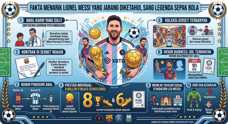 Fakta Menarik Lionel Messi yang Jarang Diketahui, Sang Legenda Sepak Bola