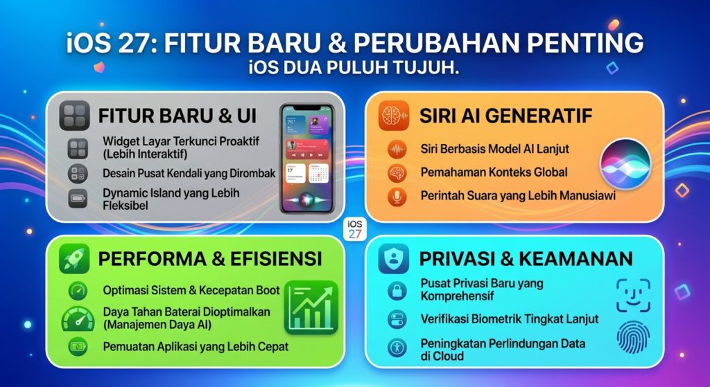 iOS 27 Update Terbaru: Ini Fitur Baru dan Perubahan yang Wajib Diketahui Pengguna iPhone