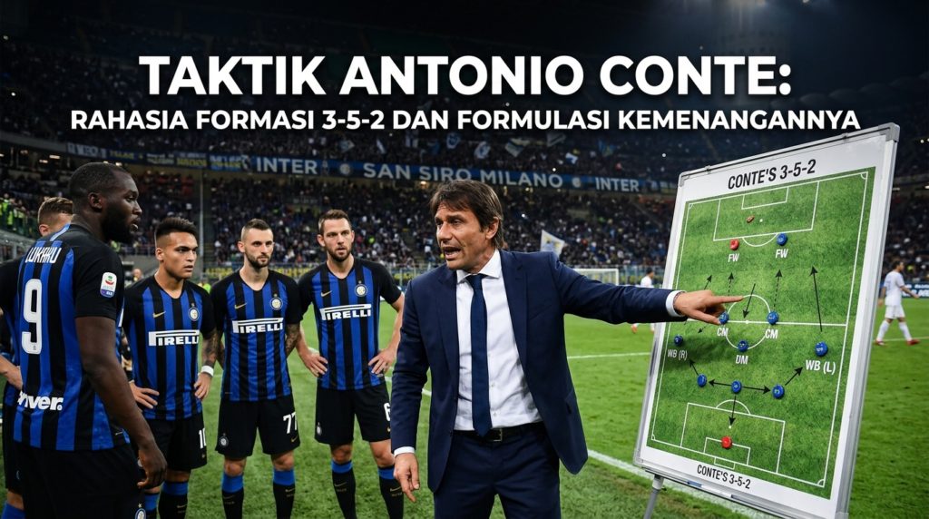Taktik Antonio Conte: Rahasia Formasi 3-5-2 dan Formulasi Kemenangannya