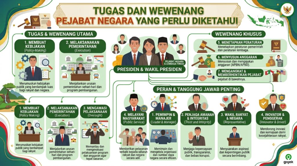 Tugas dan Wewenang Pejabat Negara yang Perlu Diketahui