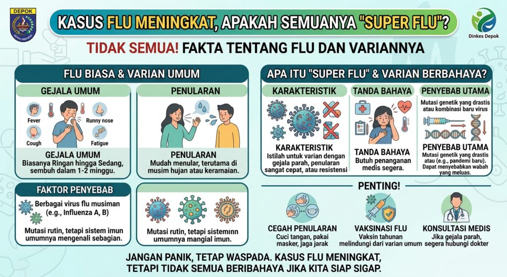 Kasus Flu Meningkat, Apakah Semuanya "Super Flu"?